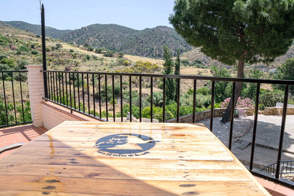 Terrace with mountain views in Studio Cigarillo